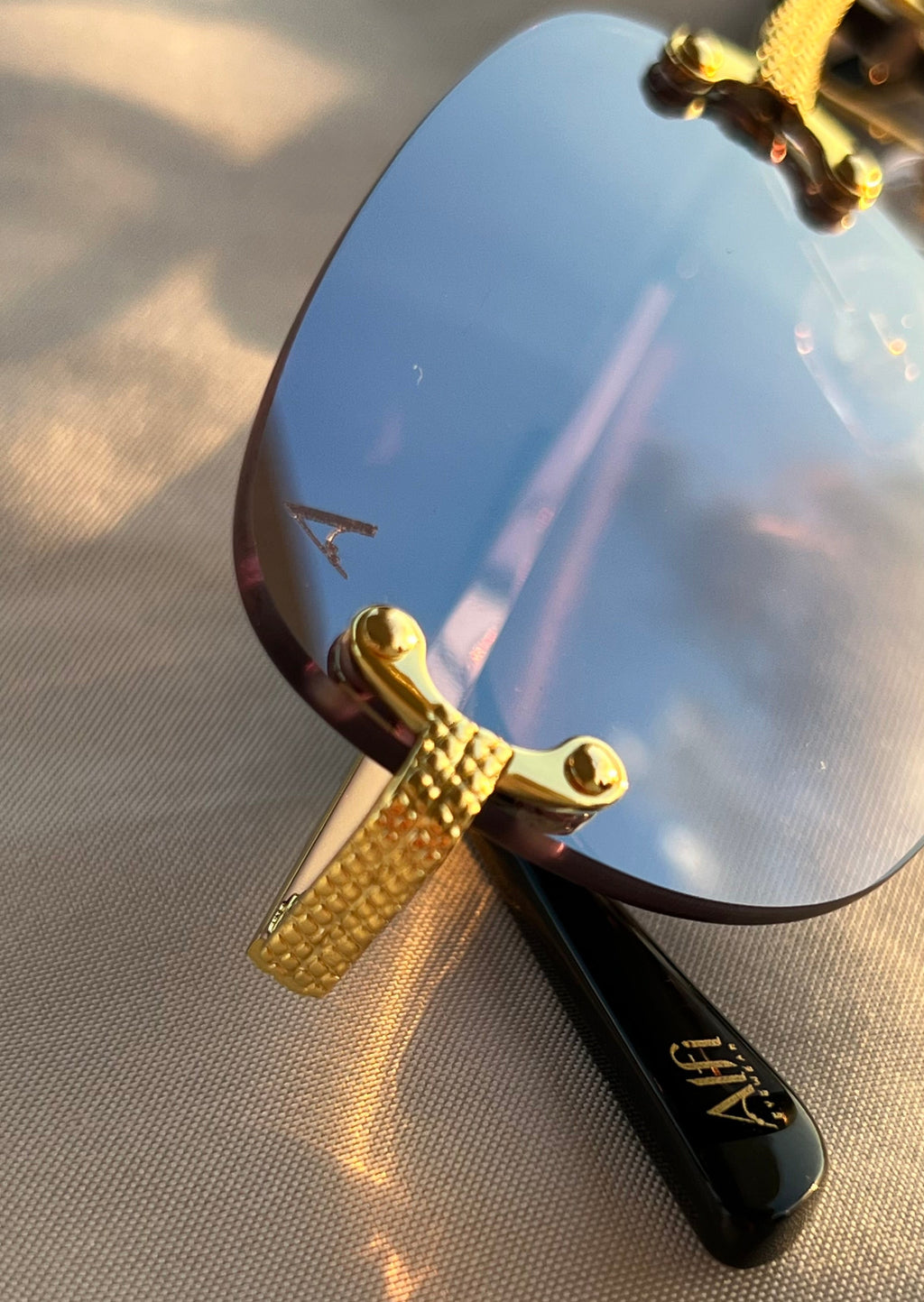 St. Tropez gray clear sunglasses – ALFI Eyewear French Riviera style